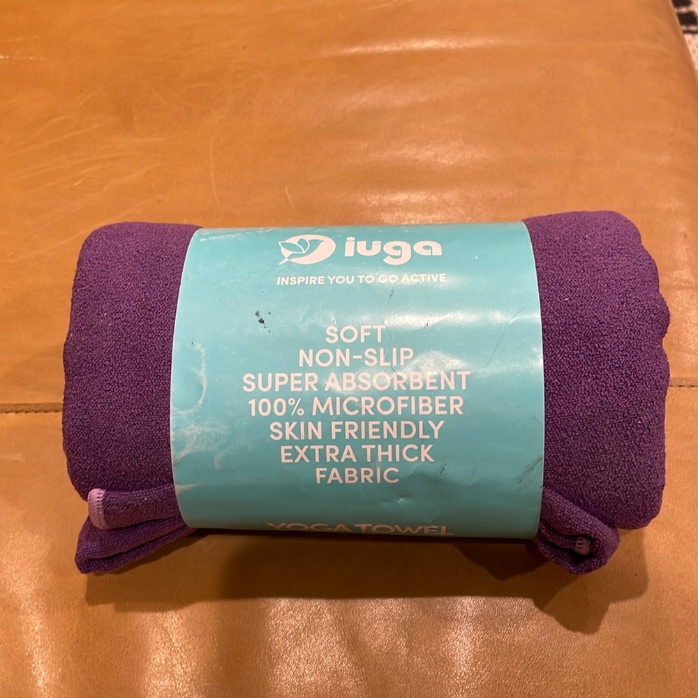 IUGA Microfiber Yoga Towel Size 72"x26" in Purple